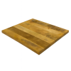Super-Seat |Massief houten mango tafelblad 70x70cm|Mangohouten tafelblad in vierkant, zichtbaar licht/donkerderven, roest op witte ondergrond. | Horecameubilair