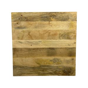 Super-Seat | Massief houten mango tafelblad 70x70cm Vierkant blad, licht- en middendonkerbruin mangohout met zichtbare nerf en imperfecties. | Horecameubilair