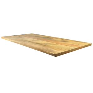 Super-Seat | Massief Mango Tafelblad 120x70cm Stevige mango houten tafelblad met zichtbare nerf, glad en naturel, op witte achtergrond. | Horecameubilair
