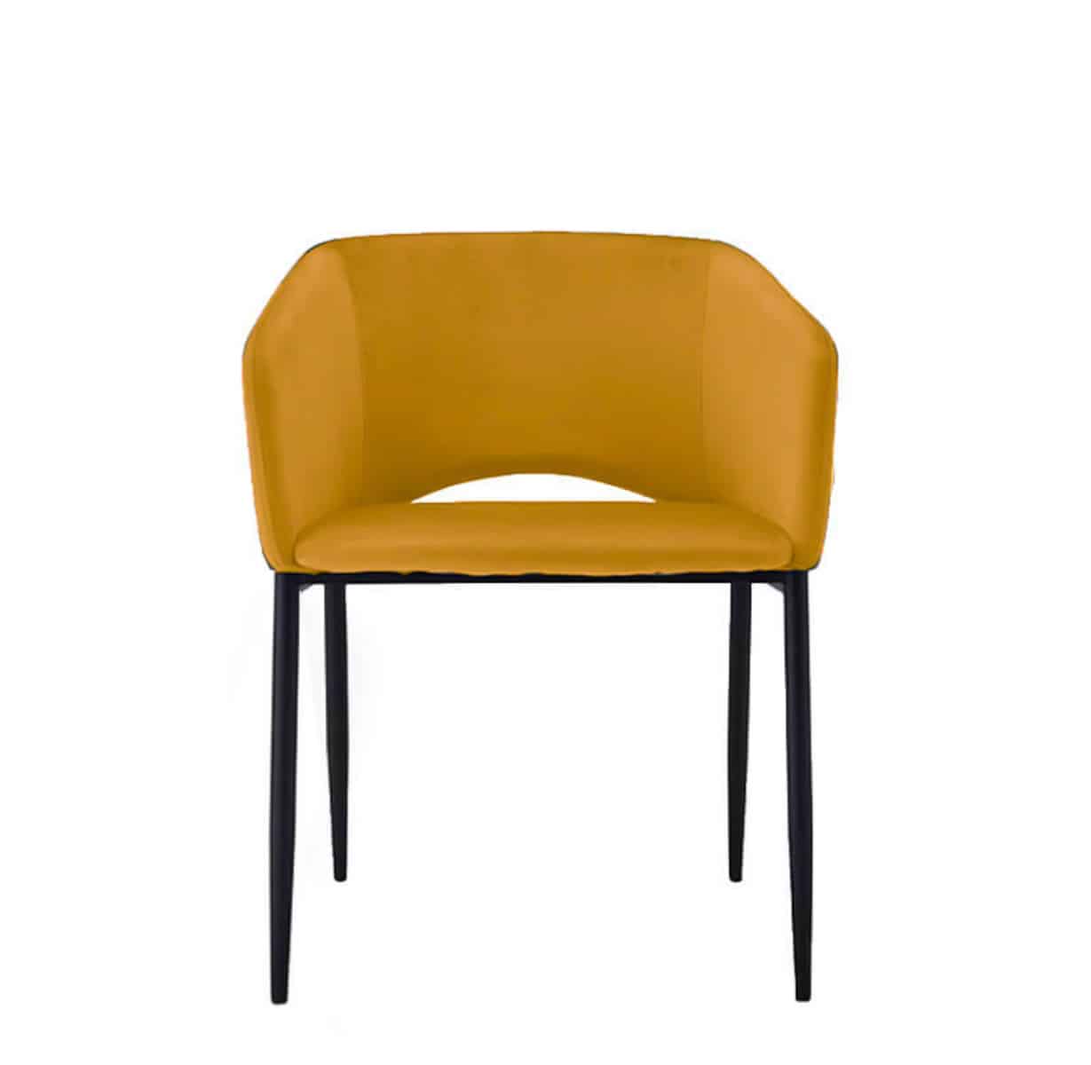 fragment web Zeeziekte Louvre velvet design stoelen oker - Super Seat
