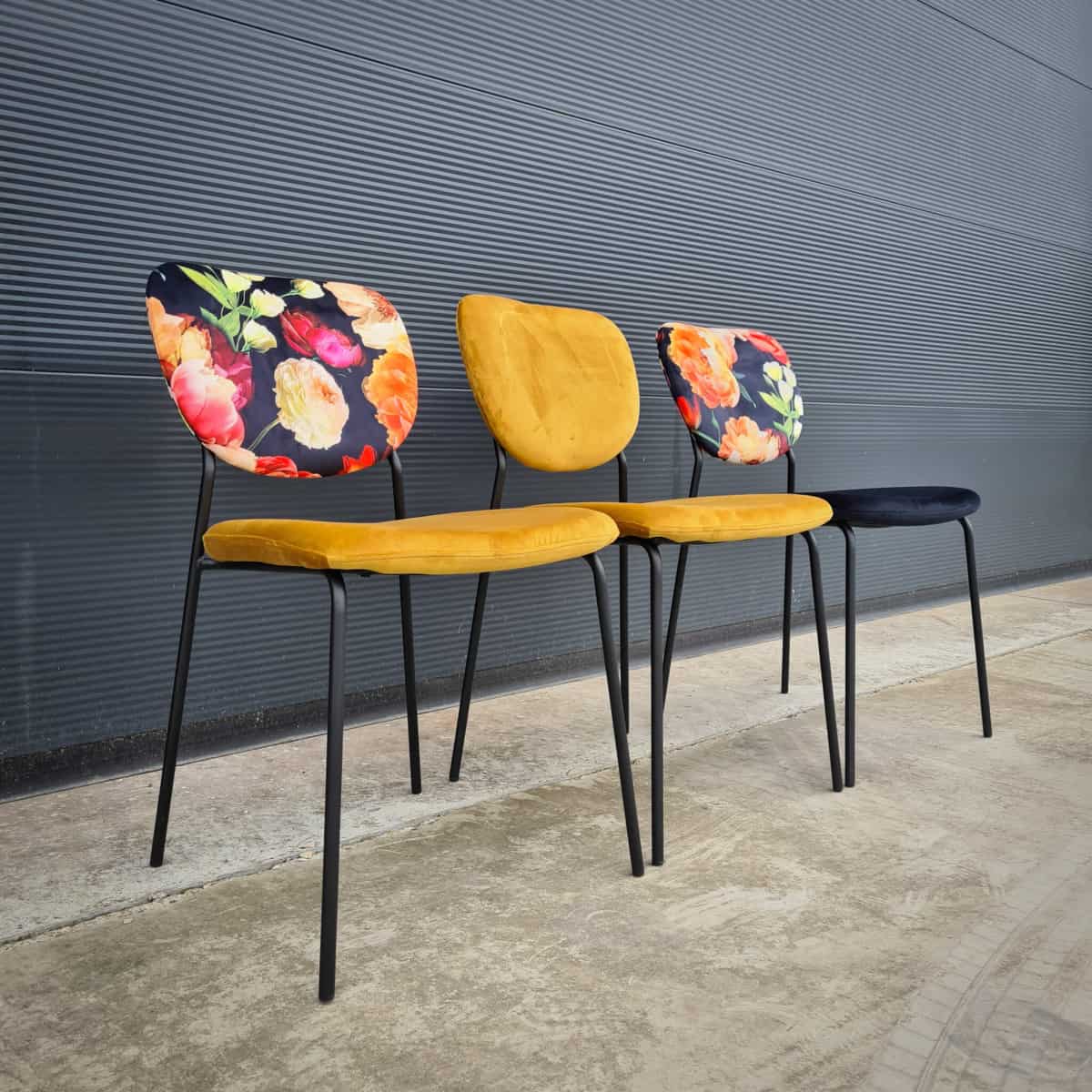 kwartaal voor mij Vulkanisch Jazz retro horeca design stoelen oker geel - Super Seat