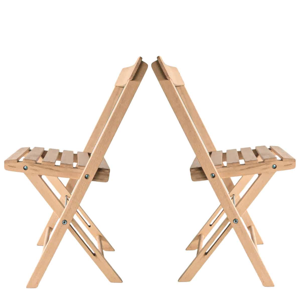 Naked Vintage houten klapstoelen V. Stokkum - Super Seat