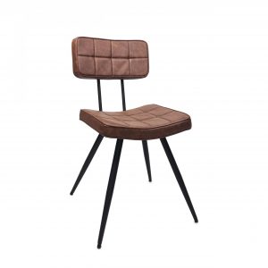 steenkool uitspraak Zakenman Miles Retro horeca stoelen vintage Cognac - Super Seat