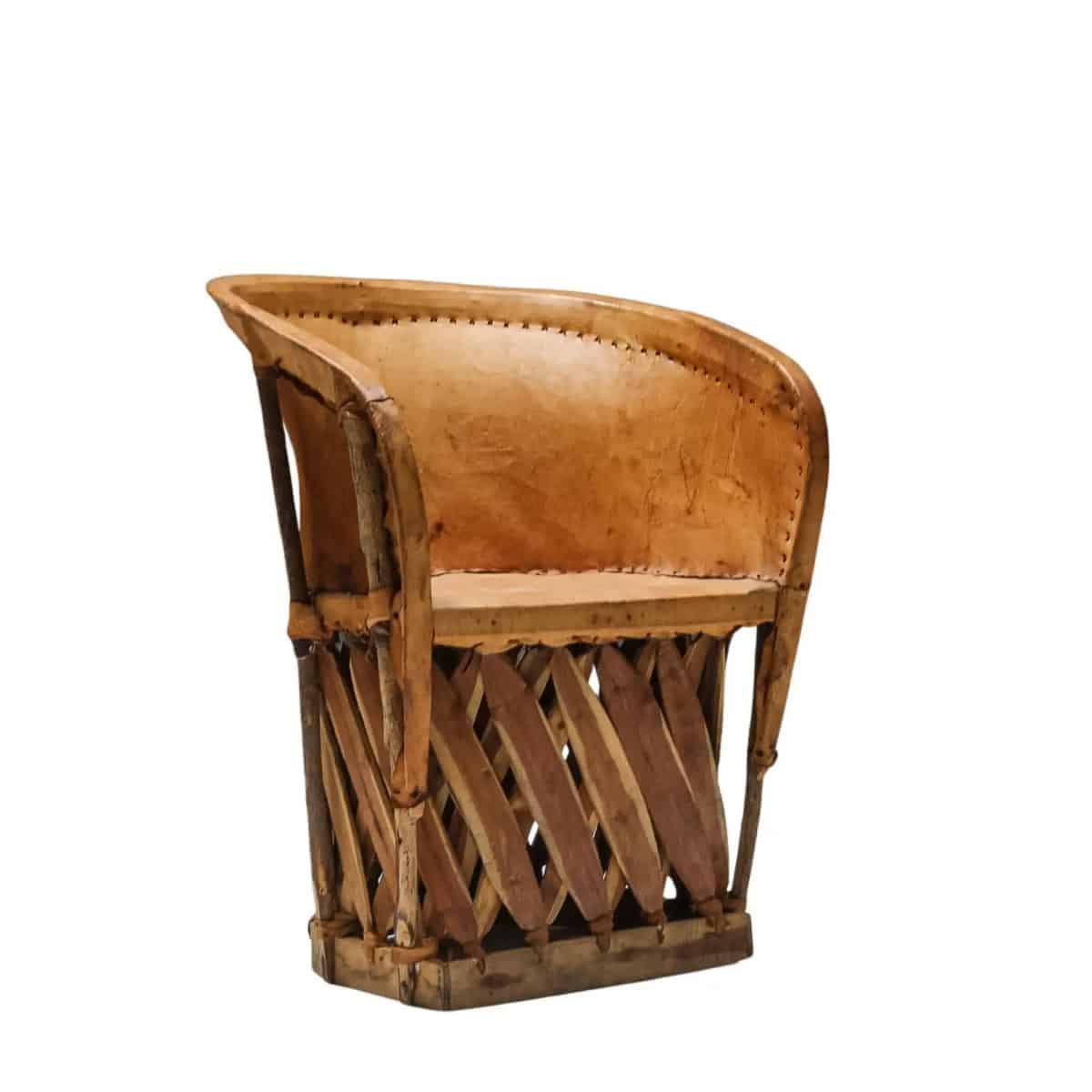 lezing grip D.w.z Mid-century Mexicaanse Equipale fauteuil, Boho stoelen leer - Super Seat
