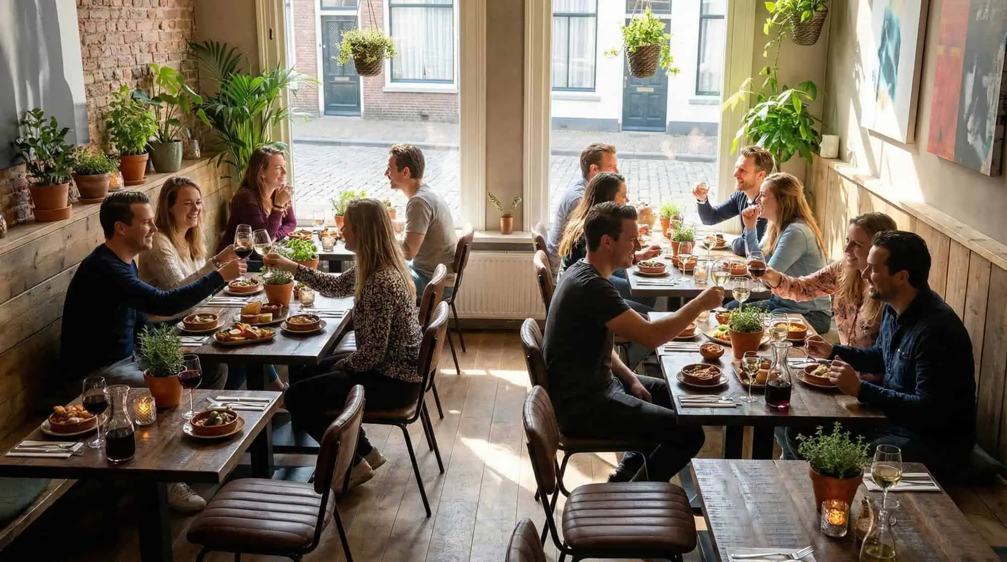 Vintage houten mango tafelbladen A'dam 70x70cm