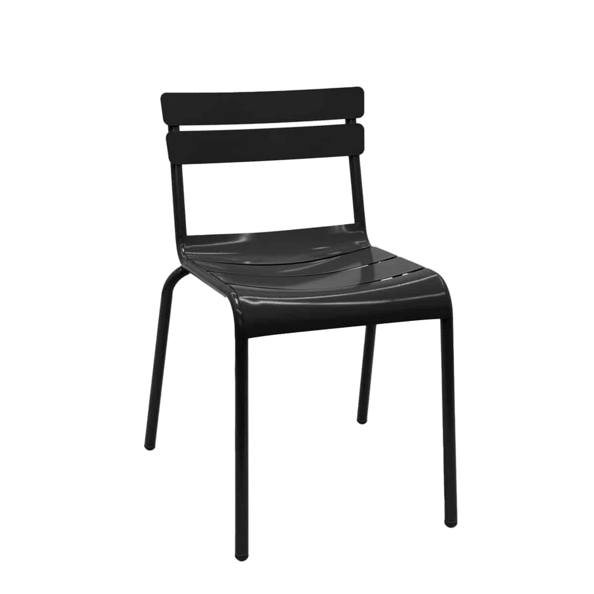 Garderobe kralen Ontevreden Luxembourg horeca terrasstoelen zwart - Super Seat