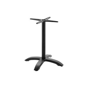 Super-Seat | De Nancy Horeca bistro (terras) tafel onderstellen zwart | Zwart metalen onderstel met middenkolom en vier uitlopende poten voor bistrotafels. | Horecameubilair