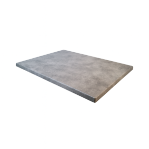 Super-Seat | De Werzalit horeca (terras) tafelblad leisteen 120x70cm Grijs, kunststof tafelblad met gladde randen en subtiele structuur, rechthoekig. | Horecameubilair