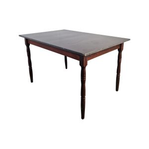 Super-Seat | The Amsterdam poker oud bruin café statafels | Donkerhouten rechthoekige tafel met gedraaide poten, klassieke caféstijl. | Horecameubilair