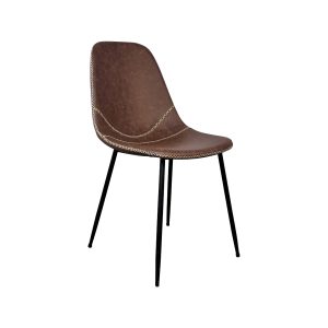 Charlie vintage leren kuipstoelen cognac