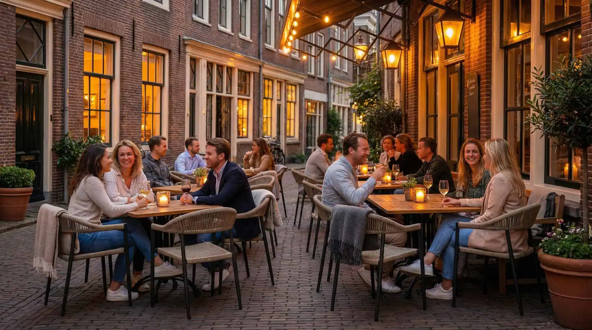 Praag ( terras ) stapelstoelen vlechtwerk groen met arm