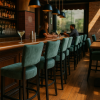 Lisa Rome horeca barkrukken vintage groen