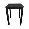 Super-Seat | De Parker horeca STA Tafels | Zwarte houten afwerking, rechthoekig tafelblad, vier rechte poten, minimalistisch ontwerp. | Horecameubilair