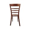 Super-Seat | Peter Vintage Houten Cafestoel | Walnoot bruin hout, ladder-back design met vier horizontale lamellen. | Horecameubilair