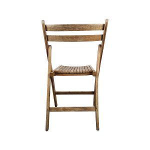 Super-Seat | De v. Stokkum vintage houten Parade klapstoel | Vintage houten klapstoel in natuurlijk bruin met latten design. . | Horecameubilair