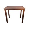 Super-Seat | De Parker bruin café horeca STA tafel | Donkerbruin hout met rechte poten; ideaal voor cafés. | Horecameubilair