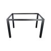 Super-Seat | Rechthoek Tafelonderstellen Zwart 76x116cm | Zwarte metalen rechthoekige poten, minimalistisch en strak design. | Horecameubilair