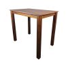 Super-Seat | Parker bruin café horeca STA tafel | Rechthoekige tafel van middelkleurig hout met stevige poten, ideaal voor cafés. | Horecameubilair
