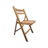Super-Seat | Houten Klapstoelen Bella | Lichtbruin hout, ladderrug, vlakke zitting, opvouwbare scharnieren, elegant inklapbaar design. | Horecameubilair