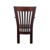 Super-Seat | De Boston Massief Houten Fauteuils | Notenbruin, massief hout, traditioneel design, licht gebogen lattenkleed. | Horecameubilair