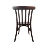 Super-Seat | De Thonet Café Stapelstoelen | Houten stoel in donkerbruin met gebogen rugleuning en verticale spijlen, ideaal voor café. | Horecameubilair