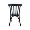 Super-Seat | De Thonet Café Stapelstoelen | Zwarte houten stoelen met spijlen, gebogen poten en een tijdloos klassiek ontwerp. | Horecameubilair