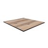Super-Seat | Kasteel Eiken HPL Tafelblad | Lichtbruine houtnerf, donkere randen, HPL-materiaal, voegt elegantie toe aan tafels. | Horecameubilair