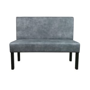 Super-Seat | Lisa horeca eetbank bistro vintage velours groen - 120cm | Groene velours, zwarte metalen poten, vintage bistrostijl bank. | Horecameubilair