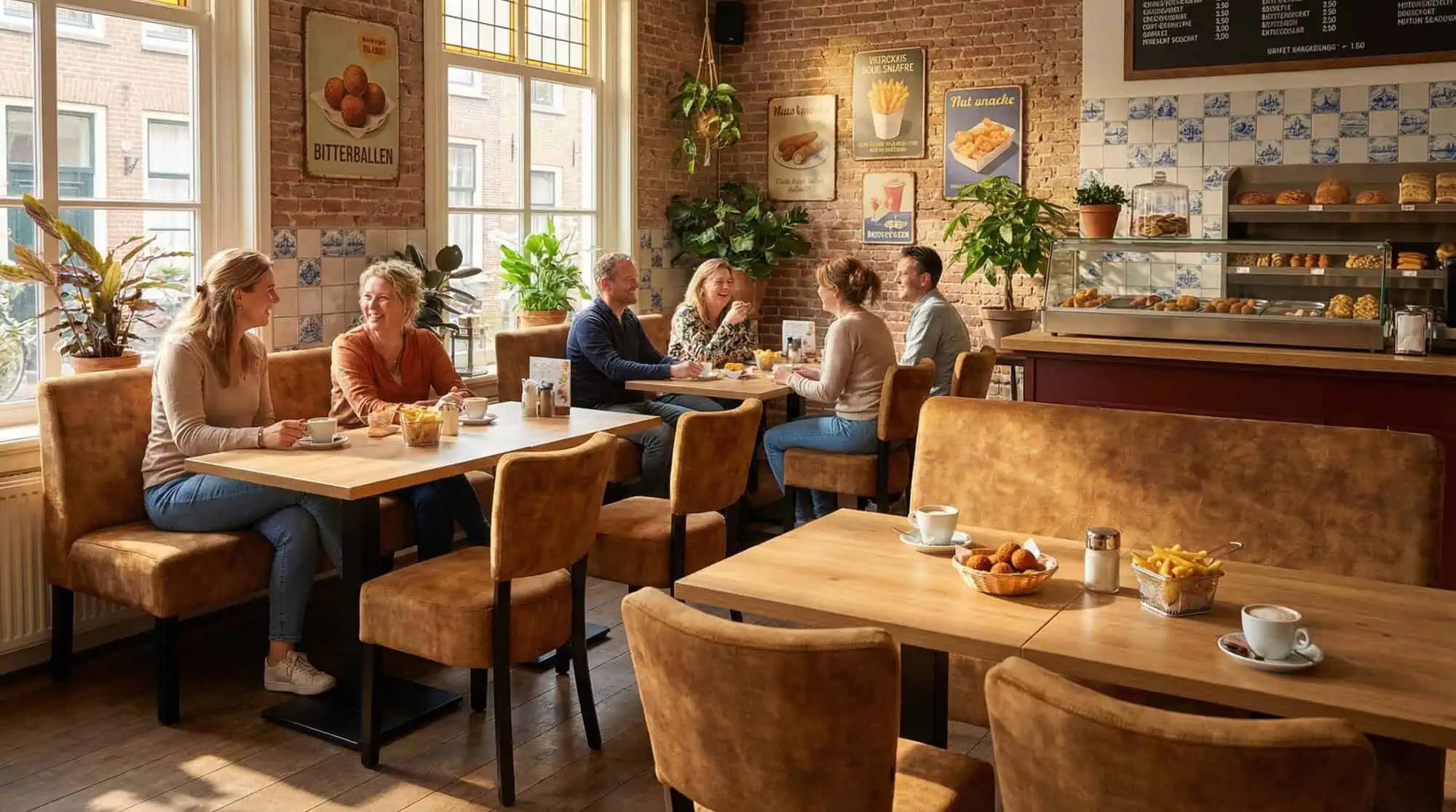 Super-Seat | Lisa horeca eetbank bistro velours oker - 120cm | Fluwelen gele banken, houten tafels en stoelen, grote ramen, warme sfeer. | Horecameubilair