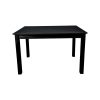 Super-Seat | The Boss Parker eettafel zwart 80x80cm | Zwarte rechthoekige houten tafel met strakke poten, mat afgewerkt, modern design. | Horecameubilair