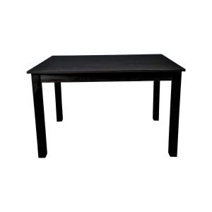Super-Seat | The Boss Parker eettafel zwart 80x80cm | Zwarte rechthoekige houten tafel met strakke poten, mat afgewerkt, modern design. | Horecameubilair