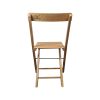 Super-Seat | BKG vintage houten klapstoel | Lichtbruine houten klapstoel met gegraveerde "BKC", lattenzitting en -rugleuning. | Horecameubilair