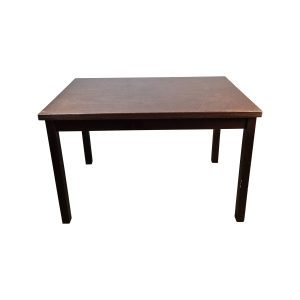 Super-Seat | De Hudson vintage houten cafétafel donkerbruin 120x80 | Donkerbruine rechthoekige houten tafel met rechte poten, eenvoudig design. | Horecameubilair