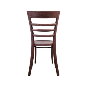 Super-Seat | De Tobias Thonet houten caféstoelen vintage bruin | Bruin hout, ladder-rugleuning, gladde afwerking, licht gebogen poten. | Horecameubilair
