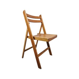 Super-Seat | De Classico vintage houten theaterklapstoelen bruin | Bruine houten inklapbare stoel, rechte rugleuning, vlakke zitting, vintage uitstraling. | Horecameubilair