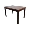 Super-Seat | Hudson vintage houten cafétafel (120x80) | Donkerbruine houten rechthoekige tafel met vier rechte poten, klassiek cafédesign. | Horecameubilair