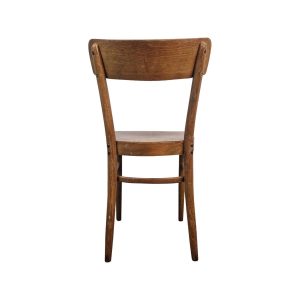 Super-Seat | A Bentley vintage houten Kok cafestoelen | Bruin hout met zichtbare houtnerf, metalen bevestigingen, ontwerp zonder bekleding. | Horecameubilair