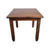 Super-Seat | The Stonemill vintage houten tafels 80x80cm Vierkante houten tafel met zichtbare slijtage, naturel hout, stevige vier poten. | Horecameubilair