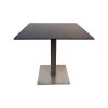 Monarch horeca terrastafels HPL zwart 80x80 incl. onderstel
