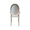 Super-Seat | De Kartell Victoria Ghost stoelen wit van Philippe Starck | Transparant wit kunststof met ronde vloerkleed, rechte poten, elegant modern ontwerp. | Horecameubilair