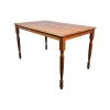 Super-Seat | The Belvoir retro houten cafétafels 120x80cm Lichtbruin houten tafel, rechthoekig blad, vier gedraaide poten, volledig hout. | Horecameubilair