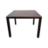 Super-Seat | The Nordby vintage houten stamtafel donkerbruin 100x100cm | Donkerbruine, vierkante houten tafel met rechte poten, volledig van hout. | Horecameubilair