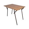 Super-Seat | The Tudor vintage houten examen klaptafels 60x90cm | Rechthoekige houten tafel met verweerde look, metalen klappoten, naturel houtkleur. | Horecameubilair