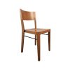 Super-Seat | The Arden Hutten houten designstoelen in warme houttint | Stoel van warm gelakt hout met metalen steunbalk, gebogen rugleuning, strakke vormen. | Horecameubilair