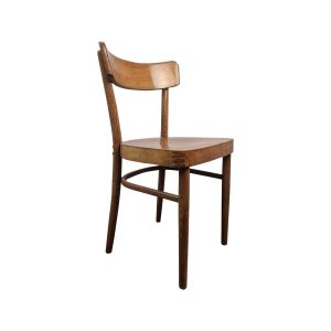 Super-Seat | The Bentley vintage houten Kok cafestoelen Donkerbruin hout, lichte glans, gebogen rugleuning, vier rechte houten poten. | Horecameubilair
