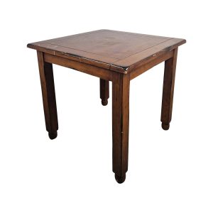 Super-Seat | The Stonemill vintage houten tafels 80x80cm Vierkante houten tafel, bruin, massief hout, zichtbare gebruikssporen, glad blad. | Horecameubilair