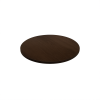 Super-Seat |Donkerbruin melamine tafelblad met ronde hoeken, eiken look, tegen witte achtergrond. | Horecameubilair