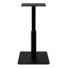 Super-Seat | Zwart metalen tafelonderstel met vierkante voet, ronde kolom en strak modern design. | Horecameubilair