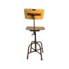 Super-Seat | Horeca tafels zwart goud blad met zwart onderstel 70 cm Stoel: licht hout, metalen poten bruin. Tafels: zwart goud blad, zwart onderstel. | Horecameubilair