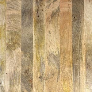 Super-Seat | Horeca tafels mango houten blad met zwart onderstel 120x70cm Bruin-beige mango hout, natuurlijke nerf, stevige planken-perfect voor tafels. | Horecameubilair